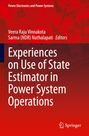 Buchtitel: "Experiences on Use of State Estimator in Power System Operations", rote Gestaltung, Springer-Logo unten.