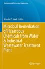 Titel: "Microbial Remediation of Hazardous Chemicals from Water & Industrial Wastewater Treatment Plant". Oberer Teil blau, unterer Teil orange mit Springer-Logo.