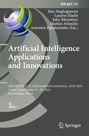 Artificial Intelligence Applications and Innovations. Grau-grüner Hintergrund, links oben farbiges Logo, rechts unten Springer-Logo.