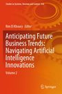 "Anticipating Future Business Trends: Navigating Artificial Intelligence Innovations. Orange Hintergrund mit Zahnrädern."