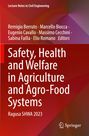 "Safety, Health and Welfare in Agriculture and Agro-Food Systems, Ragusa SHWA 2023, Springer. Rote abstrakte Hintergrundgestaltung."