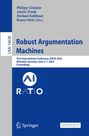 : Robust Argumentation Machines, Buch