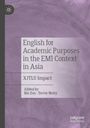 „English for Academic Purposes in the EMI Context in Asia“, XJTLU Impact, herausgegeben von Bin Zou und Trevor Mahy. Lila Hintergrund.