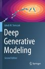 „Deep Generative Modeling“ von Jakub M. Tomczak, zweite Auflage. Farbige Illustration mit Pfeilen und Kreisen.