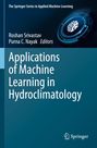 "Applications of Machine Learning in Hydroclimatology" in weißen Buchstaben. Links blaue Farbverläufe, rechts ein Gehirn-Icon.