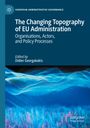 Titel: The Changing Topography of EU Administration. Blaue, wellenartige Grafik unten.
