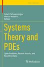 Felix L. Schwenninger, Marcus Waurick, Editors. Systems Theory and PDEs. Logobereich unten. Grüner Hintergrund, gelbe Schrift.