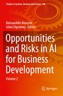 Titel: Opportunities and Risks in AI for Business Development, Volume 2. Verlag: Springer. Zahnräder-Hintergrund.