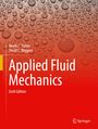 Text: "Merle C. Potter, David C. Wiggert, Applied Fluid Mechanics, Sixth Edition." Wassertropfen auf rot-orange Hintergrund.