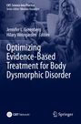Titel: "Optimizing Evidence-Based Treatment for Body Dysmorphic Disorder". Menschen sitzen und reden zusammen.