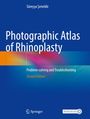 Blaues Cover mit Titel: "Photographic Atlas of Rhinoplasty", Untertitel: "Problem-solving and Troubleshooting, Second Edition".