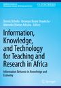 Titel: Information, Knowledge, and Technology for Teaching and Research in Africa. Blaues Design mit Logos oben.
