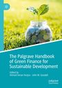 "The Palgrave Handbook of Green Finance for Sustainable Development." Ein Glas mit Münzen, aus dem eine Pflanze wächst.