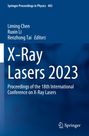 "X-Ray Lasers 2023", Konferenzschrift, Springer, blaue Gestaltung mit weißer Schrift, Herausgeber sind Liming Chen u.a.