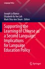 Text: "Supporting the Learning of Chinese as a Second Language: Implications for Language Education Policy." Roter Hintergrund.
