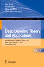 : Deep Learning Theory and Applications, Buch