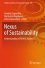 "Nexus of Sustainability: Understanding of FEWSE Systems I." Autoren: Anatoly Zagorodny u.a. Orange Hintergrund mit Zahnrädern.