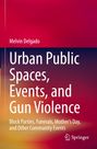 Titel: Urban Public Spaces, Events, and Gun Violence. Autor: Melvin Delgado. Hintergrund in Rot und Orange. Springer-Logo unten.