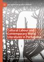 Buchtitel: "Cultural Labour and Contemporary World Literatures in Portuguese". Illustration mit abstrakten, schwarzen Formen.