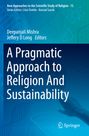 Titel: "A Pragmatic Approach to Religion And Sustainability". Blaue Hintergründe, ein Hand-Bild, Springer-Logo.