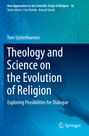 "Theology and Science on the Evolution of Religion" steht in großen weißen Buchstaben auf blauem Hintergrund.