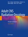 "Adult CNS Radiation Oncology: Principles and Practice, Second Edition." Bunte Hintergrundgestaltung mit einem Springer-Logo.