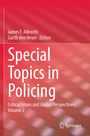 Auf rotem Hintergrund: "Special Topics in Policing", "Critical Issues and Global Perspectives, Volume 2", Springer-Logo.