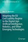 Titel: "Adapting the EU Civil Liability Regime to the Digital Age". Autor: Nikos Th. Nikolinakos. Grüner Hintergrund. Logo rechts unten.