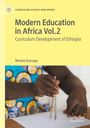 "Modern Education in Africa Vol.2: Curriculum Development of Ethiopia" von Woube Kassaye. Eine Hand mit Zirkel.