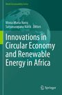 Oben steht "World Sustainability Series". Titel: "Innovations in Circular Economy and Renewable Energy in Africa". Unten "Springer" mit Logo.