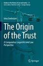 „The Origin of the Trust“, Buchcover mit Statue der Justitia und einem Springer-Logo unten rechts.