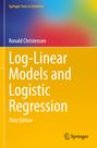 "Log-Linear Models and Logistic Regression, Third Edition" auf gelbem Hintergrund, abstrakte Farbverläufe oben.