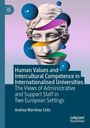 „Human Values and Intercultural Competence...“ Andrea Martínez Celis. Steinbüste mit bunten Bändern und blauen Kugeln.