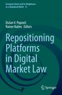 „Repositioning Platforms in Digital Market Law“; Herausgeber: Dušan V. Popović, Rainer Kulms. Grünes, spiralförmiges Design.