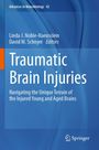 Cover eines Buches mit dem Titel "Traumatic Brain Injuries", blaue und orange Gestaltung, Springer-Logo.