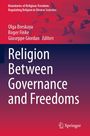 "Religion Between Governance and Freedoms" mit fliegenden Vögeln in Rot und Blau, Springer-Logo.