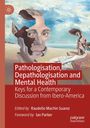 „Pathologisation, Depathologisation and Mental Health“. Illustration eines surrealen Gesichts und nackter Figur am Meer.