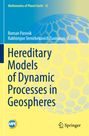 "Oberer Text: Mathematics of Planet Earth 12. Titel: Hereditary Models of Dynamic Processes in Geospheres. Blauton-Hintergrund."