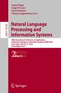 : Natural Language Processing and Information Systems, Buch