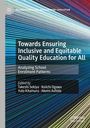 "Towards Ensuring Inclusive and Equitable Quality Education for All", bunte horizontale Linien, Buchcover.