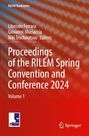 "Proceedings of the RILEM Spring Convention and Conference 2024, Volume 1. Rotes Cover mit RILEM Logo unten."