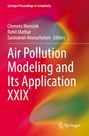 Titel: "Air Pollution Modeling and Its Application XXIX". Bunte, verschwommene Farbverläufe in Rot, Orange und Grün.