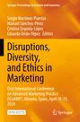 Titel: Disruptions, Diversity, and Ethics in Marketing. Konferenz: ICoAMP, Spanien, April 18-19, 2024. Logo unten rechts.