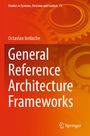 Text: "General Reference Architecture Frameworks". Hintergrund: Zahnräder in Orangetönen, unten Springer-Logo.