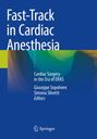 "Fast-Track in Cardiac Anesthesia" Buchcover, mit Namen der Herausgeber und einem bunten Farbverlauf unten.