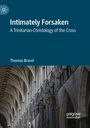 "Intimately Forsaken: A Trinitarian Christology of the Cross, Thomas Brand" oben, darunter gotische Kathedralenbögen.