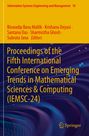 "Proceedings of the Fifth International Conference on Emerging Trends in Mathematical Sciences & Computing (IEMSC-24)". Unten rechts ein Springer-Logo. Farben: Oben gelb, unten dunkel mit Linien in verschiedenen Farben.