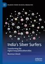„India’s Silver Surfers“, Vernetzung von Symbolfiguren, Autor: Munmun Ghosh, blau-schwarzer Hintergrund.