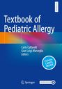 "Textbook of Pediatric Allergy" von Carlo Caffarelli, Gian Luigi Marseglia. Blaues Cover, bunte Wellen, Kreis mit "Flashcards Inside".