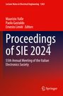 "Proceedings of SIE 2024", 55th Annual Meeting of the Italian Electronics Society. Roter Hintergrund, Springer-Logo unten.